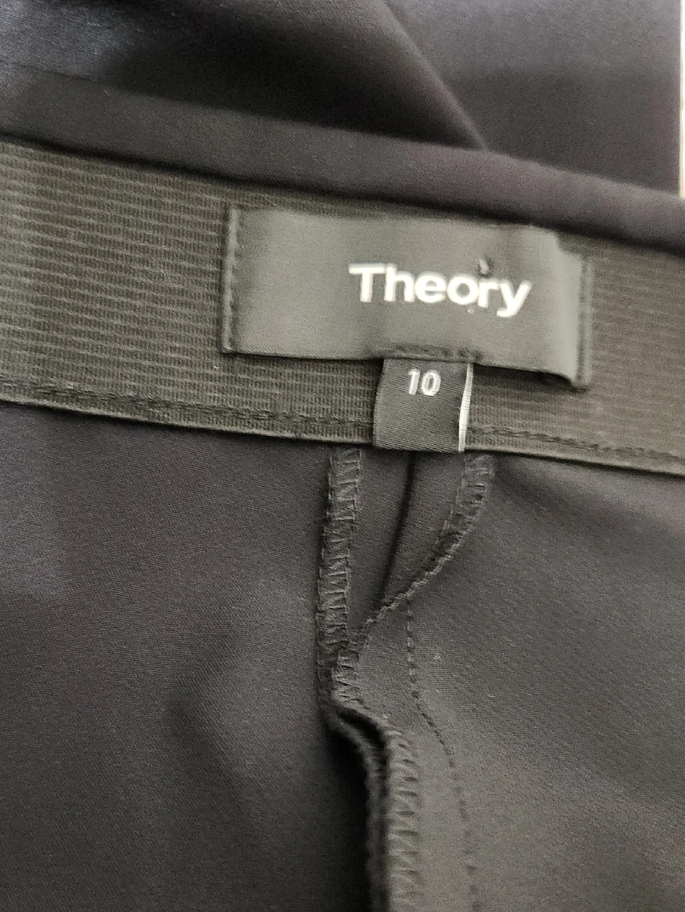 NWT Theory Thaniel Black Kenett Pants. Size 10 - Picture 10 of 12